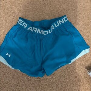 Under Armour Teal and Light Blue Shorts
